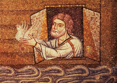 The Flood, from the Atrium (detail) by Byzantine School